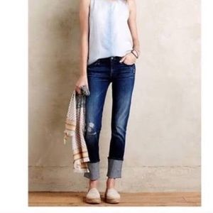 Mother Pony Boy fray cuffed jeans EUC size 27